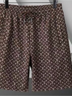 Louis Vuitton Brown Monogram Swim Shorts